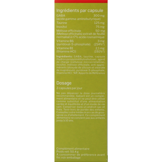 Nutrisan Gabaril 60 Gélules