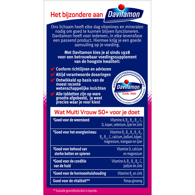 Multivitaminico donna 50+ 60 Compresse