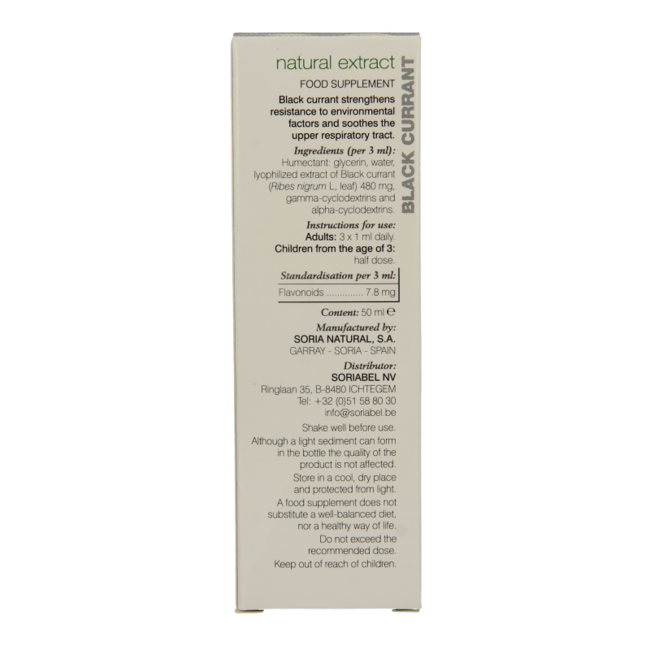Soria Natural Ribes nigrum XXI extract 50 mililitros