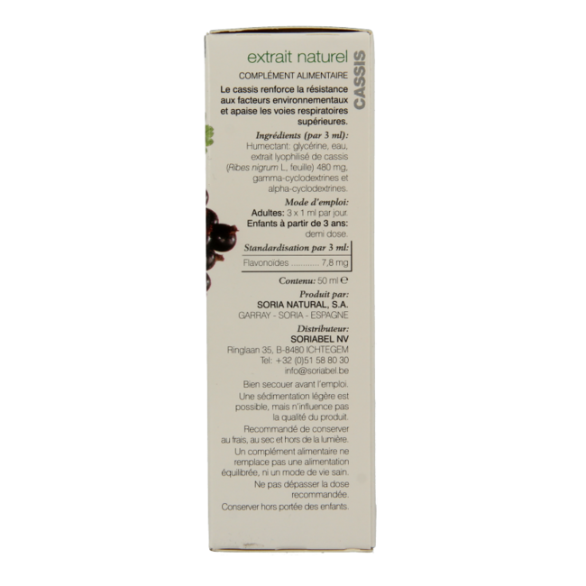 Soria Natural Ribes nigrum XXI extract 50 mililitros