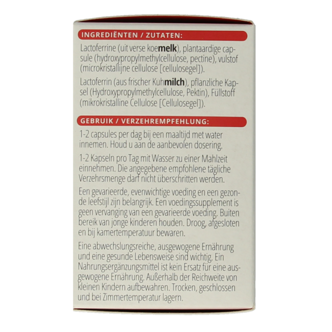 Lactoferrina-BT 60 Cápsulas