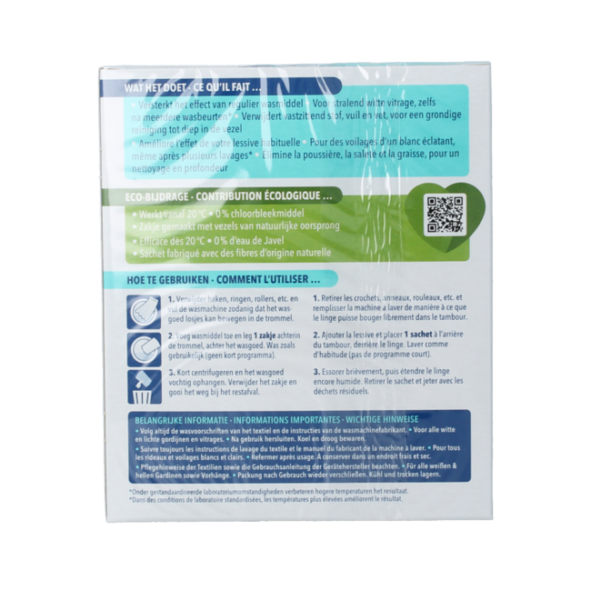 Dr. Beckmann Wybielacz do Firan (Vitrage Wit), 3 sztuki po 40 g