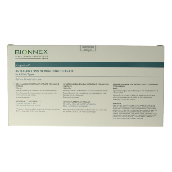 Bionnex Organica sérum anticaída 12x10 ml 1 unidad