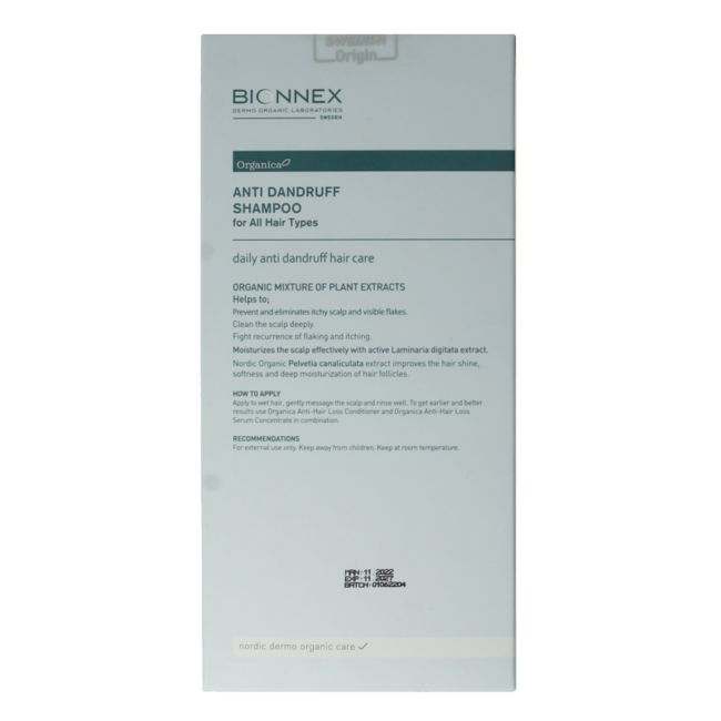 Bionnex Anti-Hair Loss & Anti-Dandruff Shampoo for All Hair Types, 300ml