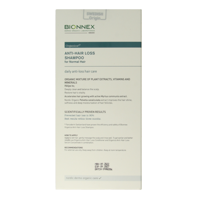 Bionnex Champú anticaída para cabello normal 300 ml