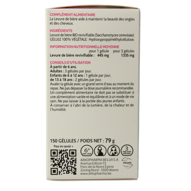 Arkocaps Levadura de Cerveza bio 150 Cápsulas