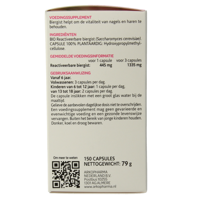 Arkocaps Organic Brewer's Yeast 150 Capsules