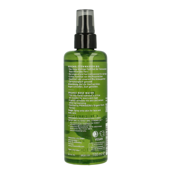 Primavera Rosenwasser Bio 100 Milliliter