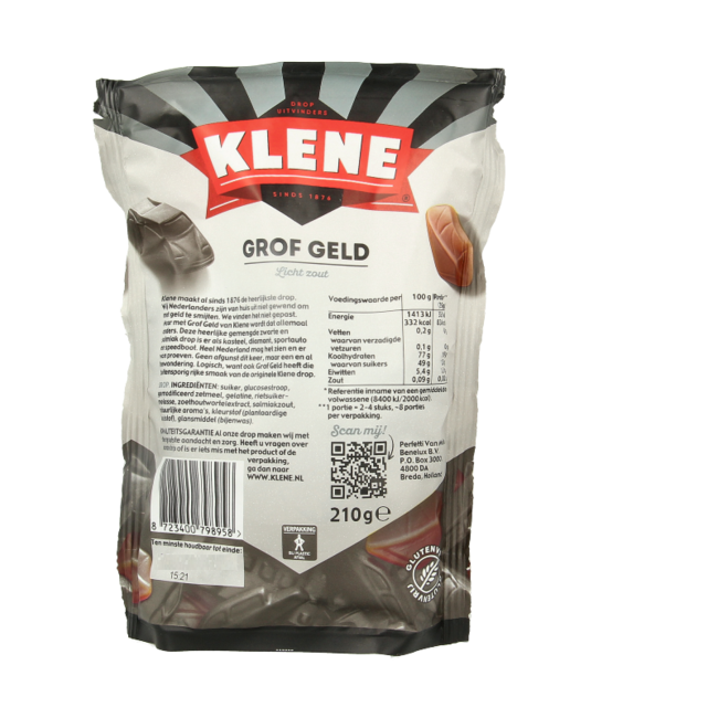 Klene Grof geld 210 gramos