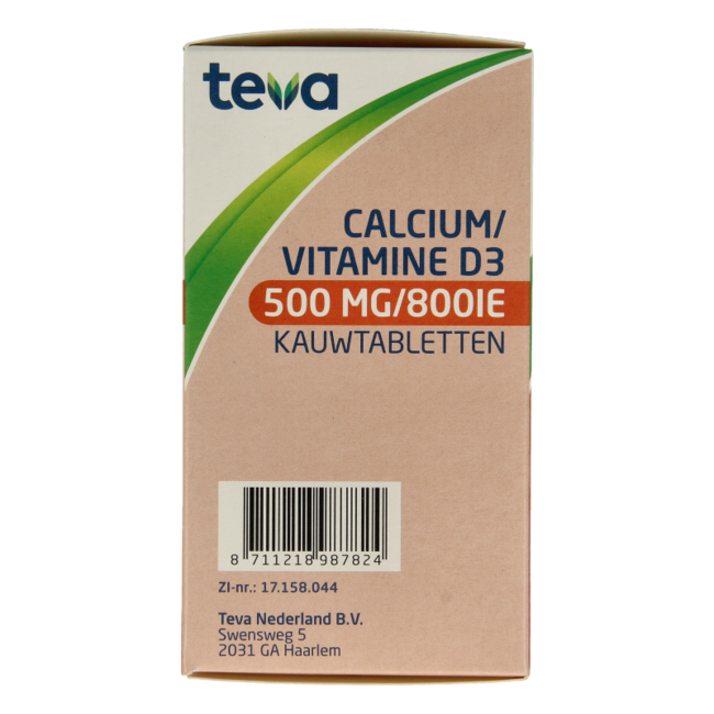Calcio / vitamina D 500 mg / 800 UI 90 comprimidos masticables