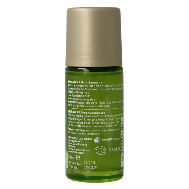 Primavera Desodorante pure joy refreshing 50 mililitros