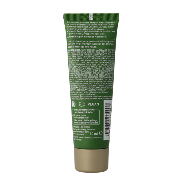 Crème mains relaxante Primavera 50 ml