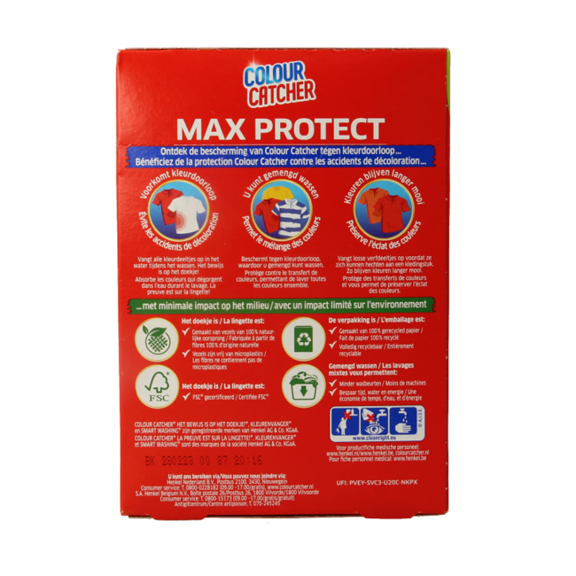 K2R Colour catcher max protect 5 Pieces
