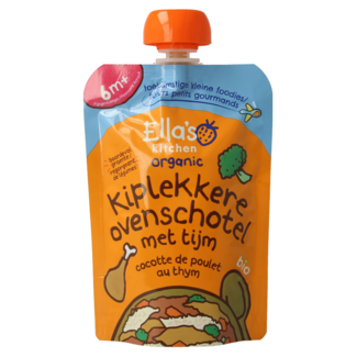 Ella's Kitchen Plat au four au poulet et au thym 6+ mois bio 130 grammes