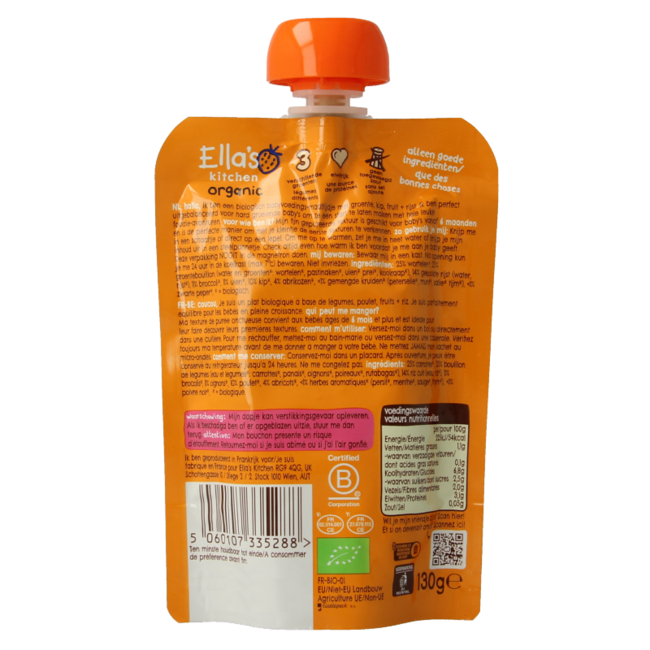 Köstlicher Hähnchen-Auflauf mit Thymian, 6+ Monate, Bio, 130 Gramm