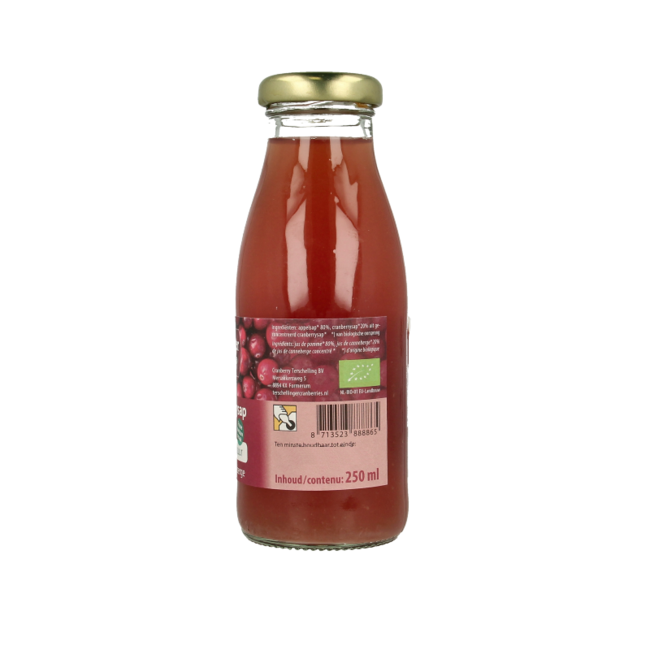 Zumo de manzana y arándano rojo bio Terschellinger 250 ml