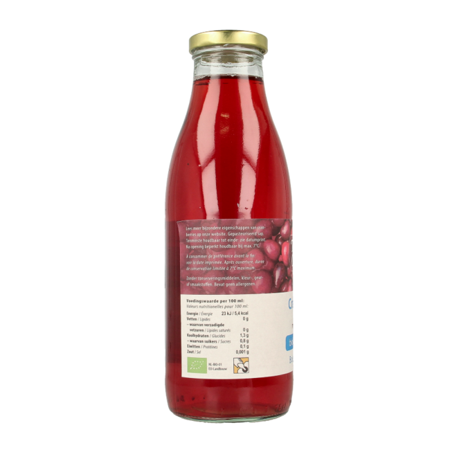 Terschellinger Cranberry drink organic 750 Millilitres