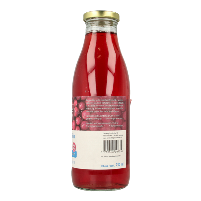 Terschellinger Cranberry drink organic 750 Millilitres