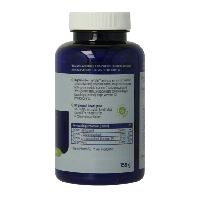 Veganer Kollagen-Builder mit VeCollal 90 Tabletten