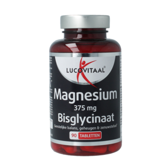 Lucovitaal Magnesium 375mg bisglycinaat 90 Tabletten