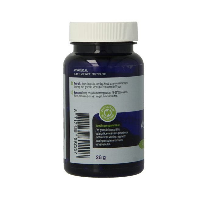 Astaxantina Astapure 4mg alga cultivada de forma sostenible 60 Cápsulas vegetarianas