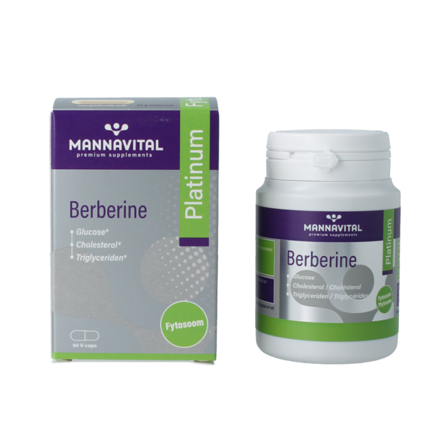 Mannavital Berberine platinum 60 Cápsulas vegetarianas