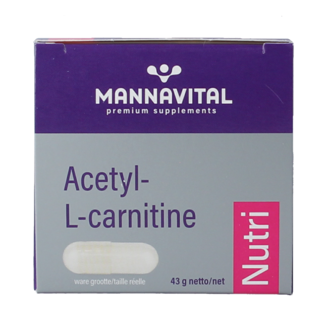 Mannavital Acetyl-L-Carnitine platinum 60 gélules végétales