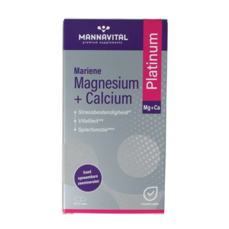 Mannavital Mannavital Marines Magnesium + Calcium Platinum 120 Vegetarische Kapseln