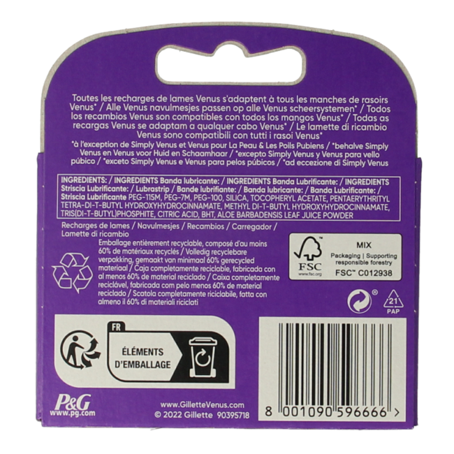 Lames Gillette Venus Swirl - 3 pièces