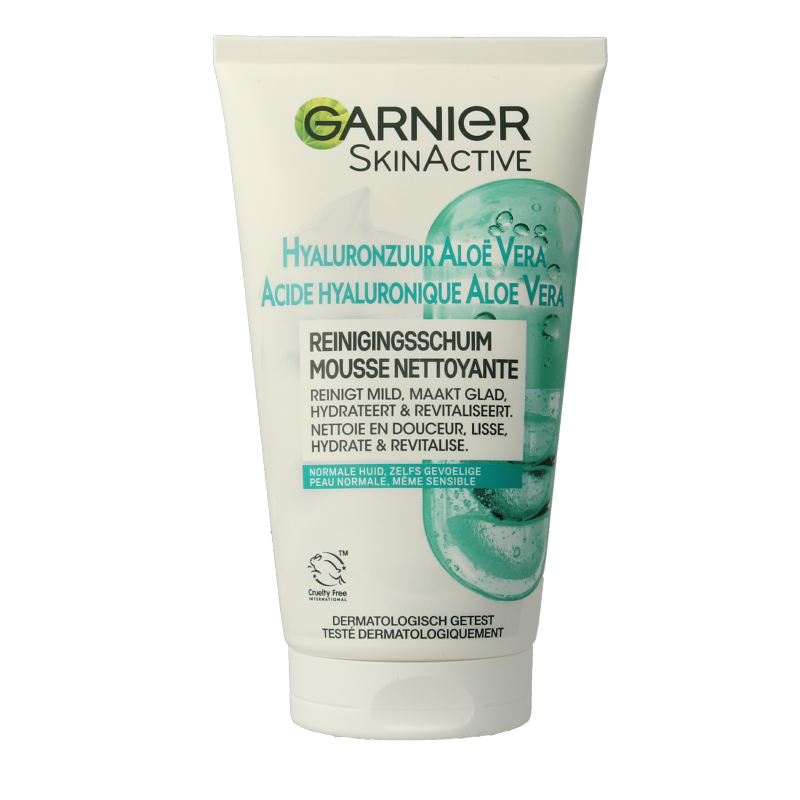 Garnier SkinActive Mousse Detergente Acido Ialuronico Aloe Vera 150 ml