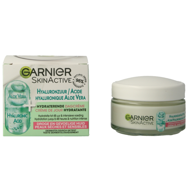 Garnier SkinActive crema de día ácido hialurónico aloe vera 50 mililitros