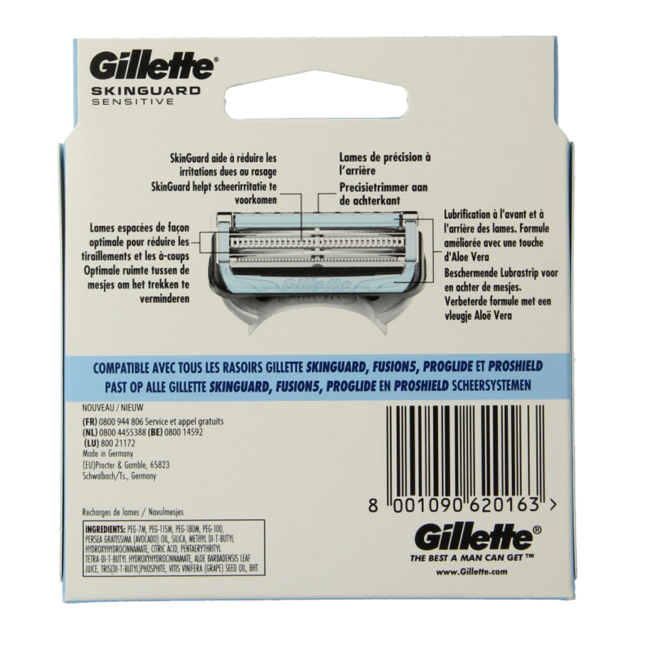 Gillette Skinguard Sensitive Klingen 8 Stück
