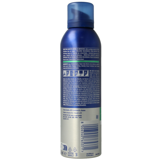 Gillette Series shaving foam sensitive 250 Millilitres