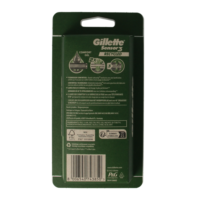 Gillette Sensor3 wegwerpmesjes 6 Stuks