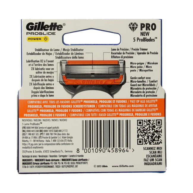 Gillette Fusion Powerglide blades 3 pieces