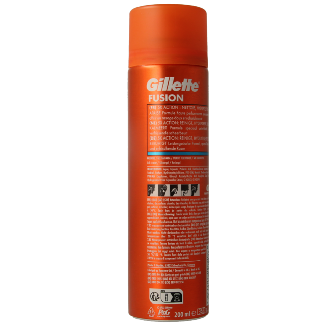 Gel à raser Fusion 200 ml