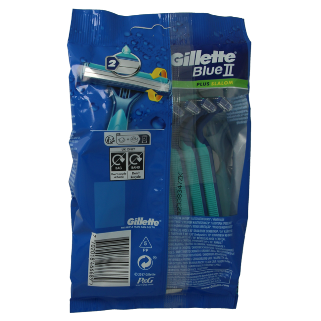 Cuchillas desechables Gillette Blue II 10 unidades