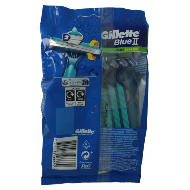Rasoio Monouso Gillette Blue II (10 Pezzi)