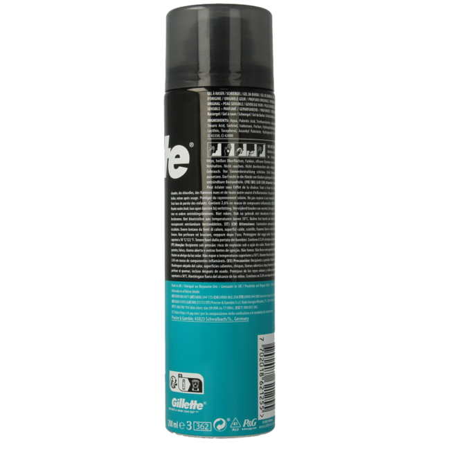Gel de afeitado Gillette Base para piel sensible 200 ml