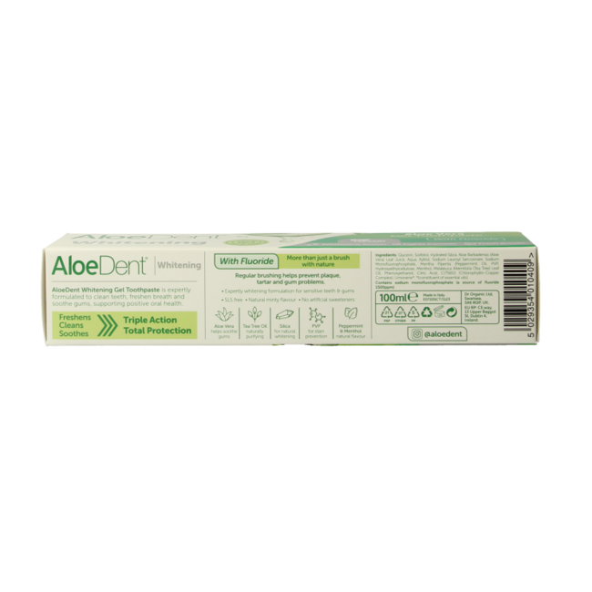 Dentifricio sbiancante Aloe dent 100 Millilitri