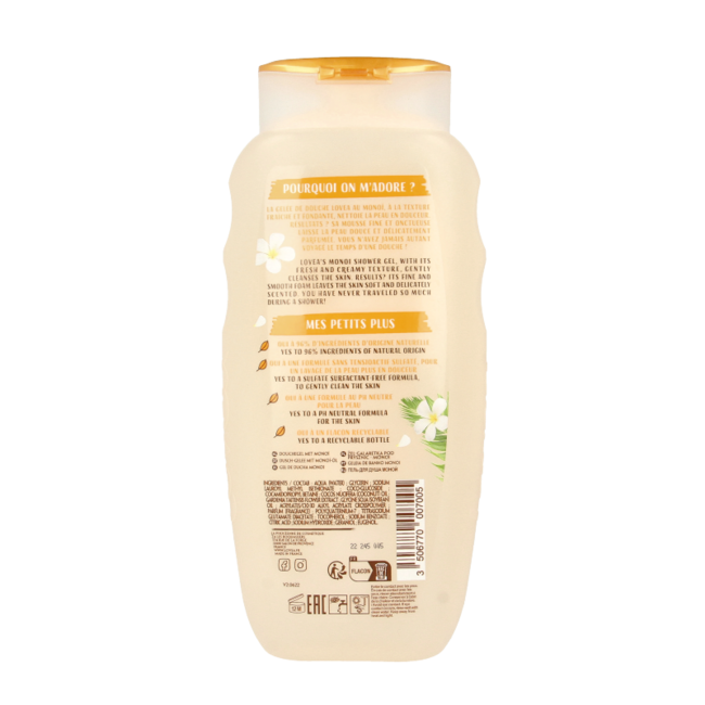 Lovea Shower gel Monoi 400 Millilitres