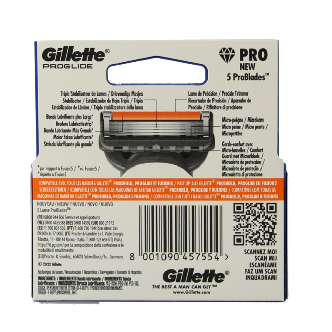 Gillette Fusion ProGlide manuelle Klingen 3 Stück