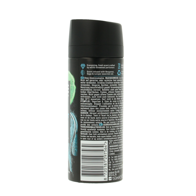 AXE Dezodorant w sprayu do ciała Kenobi Aqua Bergamot 150 Mililitrów