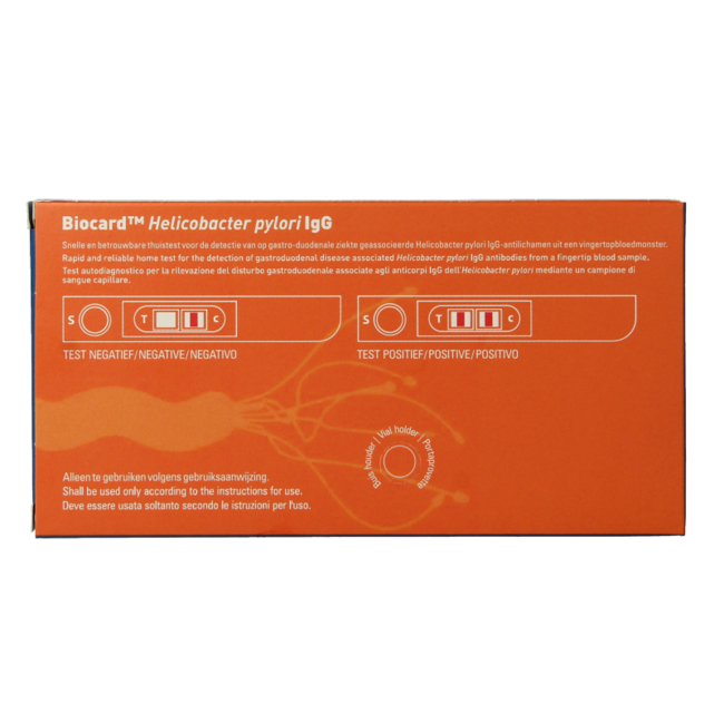 Prueba de Helicobacter pylori Biocard 1 unidad