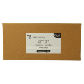 Yours Naturally Yours Naturally Giftset 2 Duftkerzen & 1x Duftstäbchen weißer Jasmin 1 Set