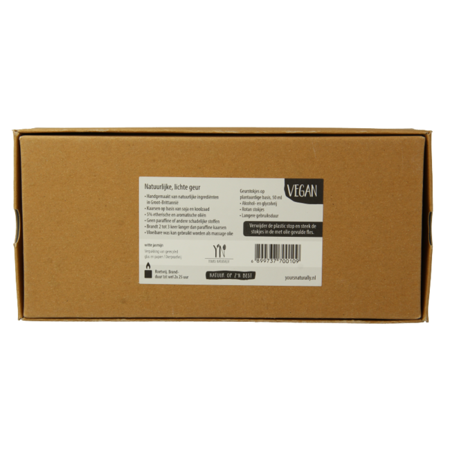 Yours Naturally Gift Set 2 Scented Candles & 1 Reed Diffuser White Jasmine 1 Set