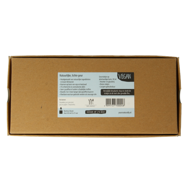 Coffret cadeau Yours Naturally 2 bougies parfumées et 1 diffuseur coton frais 1 set