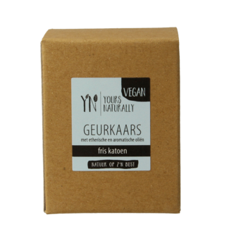 Yours Naturally Yours Naturally Votive geurkaars fris katoen 9cl 1 Stuks