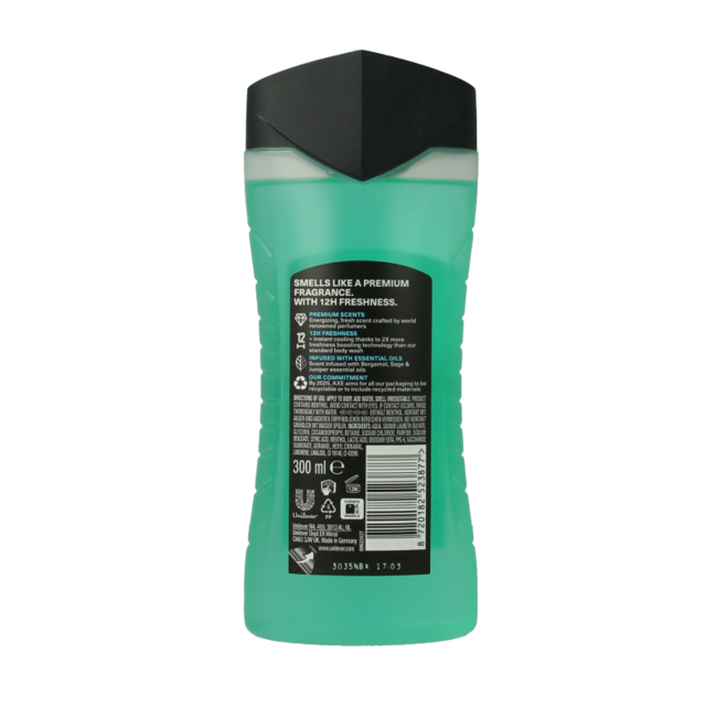 AXE Gel de ducha Aqua Bergamot 300 Mililitros