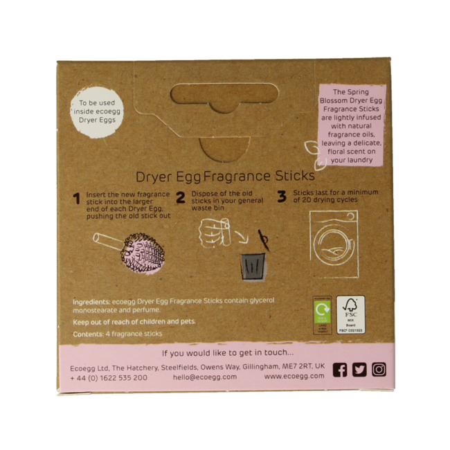 Eco Egg Eco dryer Frühlingsblüte Nachfüllpackung 4 Stück